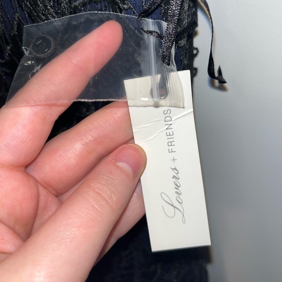 Lovers + Friends Amore Fit & Flare Lace Leather Dress - Picture 9 of 9